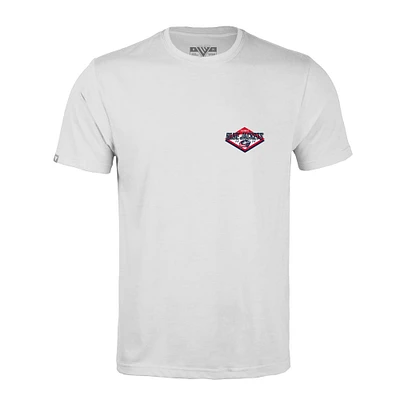 Men's Levelwear White Columbus Blue Jackets Richmond Club Patch 2.0 T-Shirt