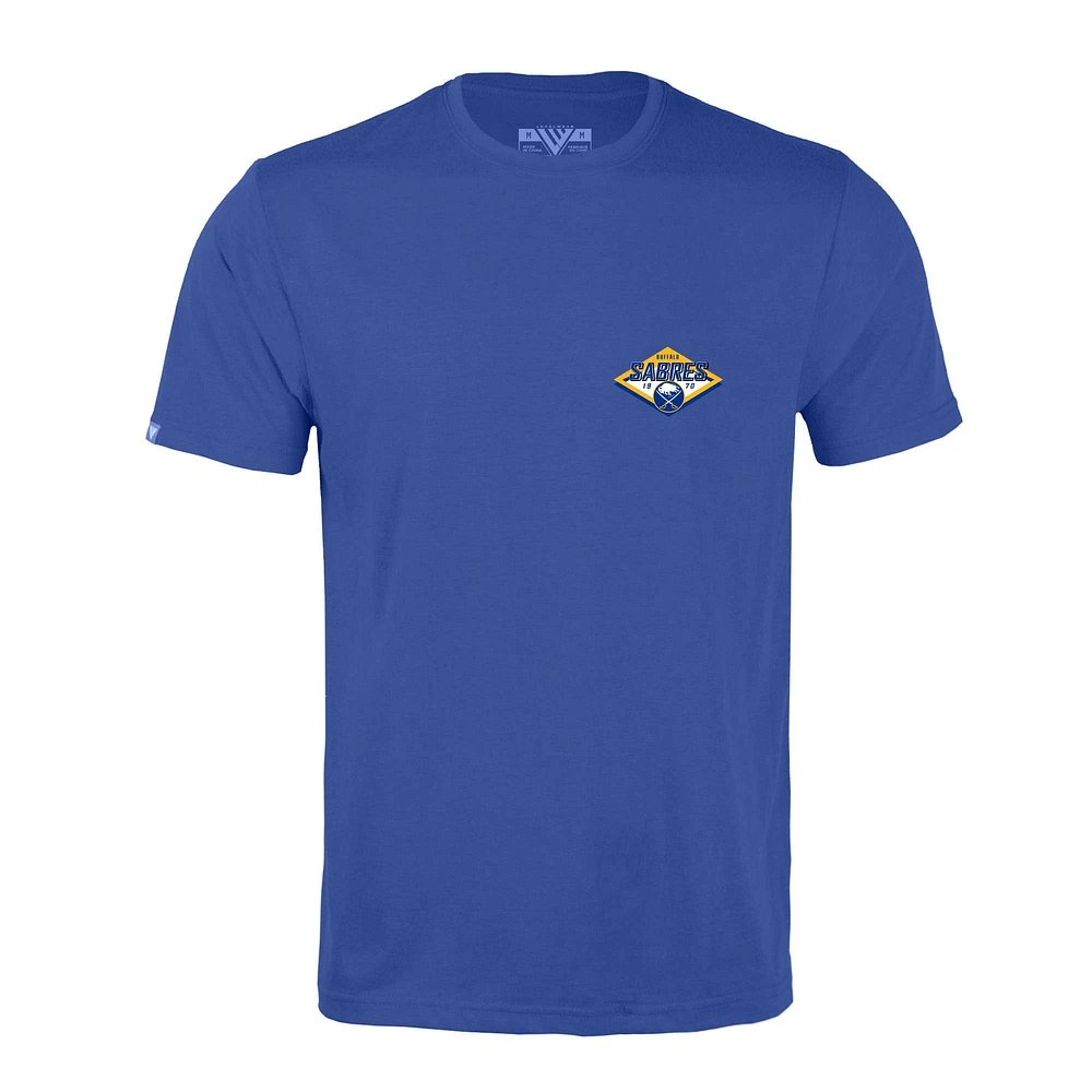 Men's Levelwear Royal Buffalo Sabres Richmond Club Patch 2.0 T-Shirt