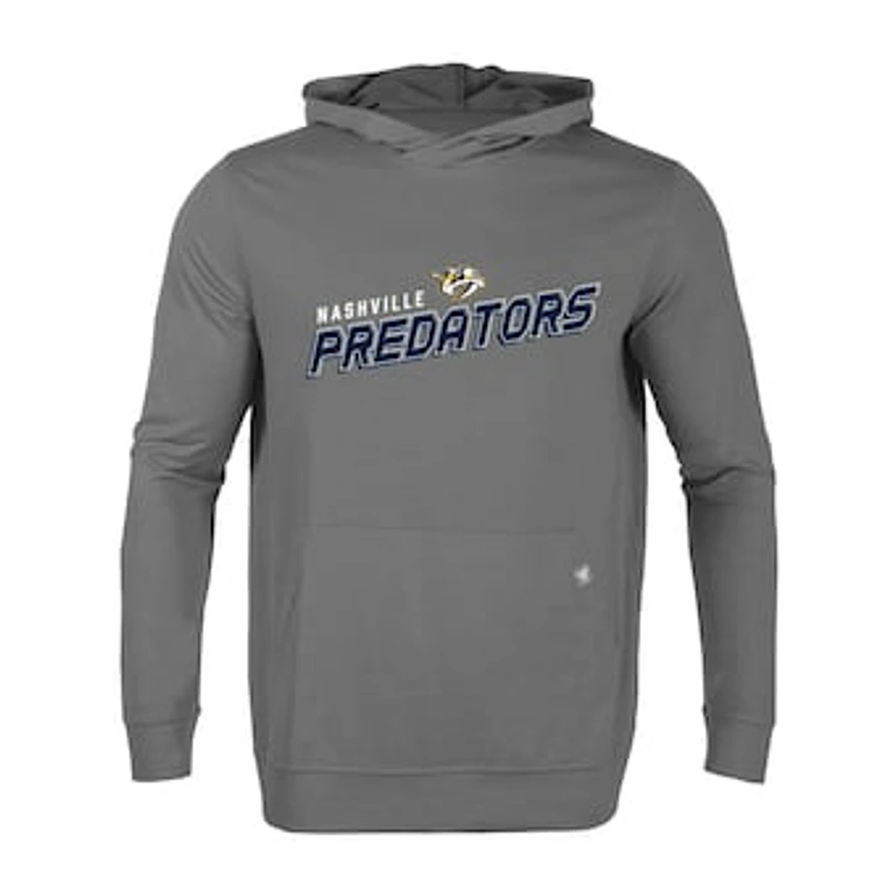 Men's Levelwear Gray Nashville Predators Relay Premier 2.0 Pullover Hoodie