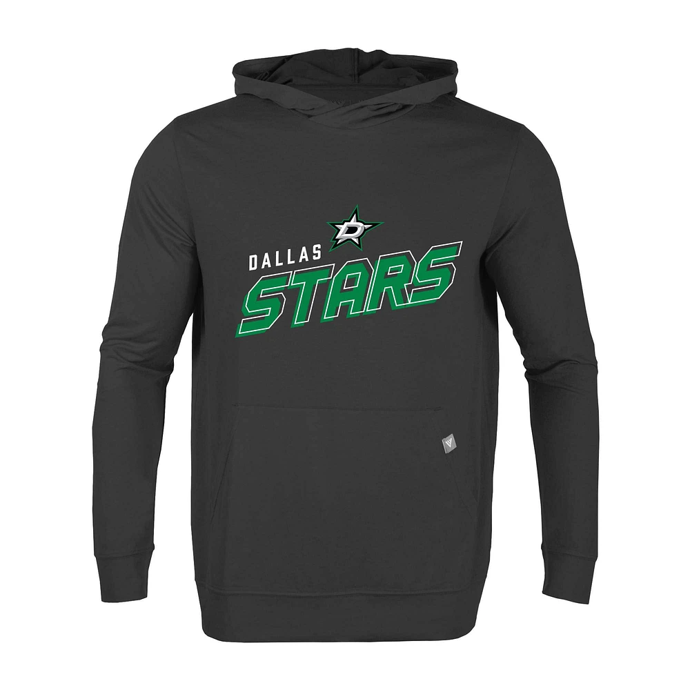Men's Levelwear Black Dallas Stars Relay Premier 2.0 Pullover Hoodie