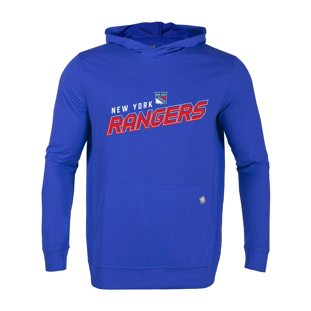 Men's Levelwear Blue New York Rangers Relay Premier 2.0 Pullover Hoodie