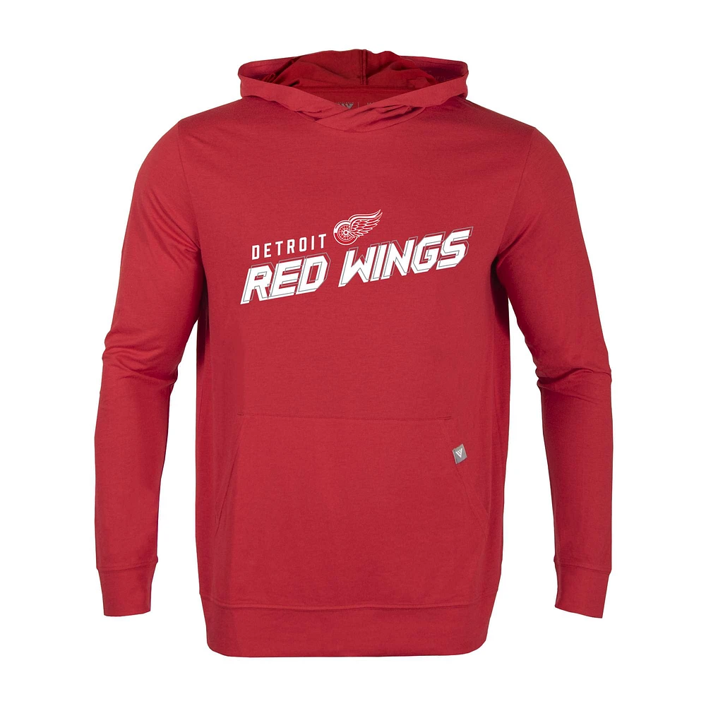 Men's Levelwear Red Detroit Wings Relay Premier 2.0 Pullover Hoodie