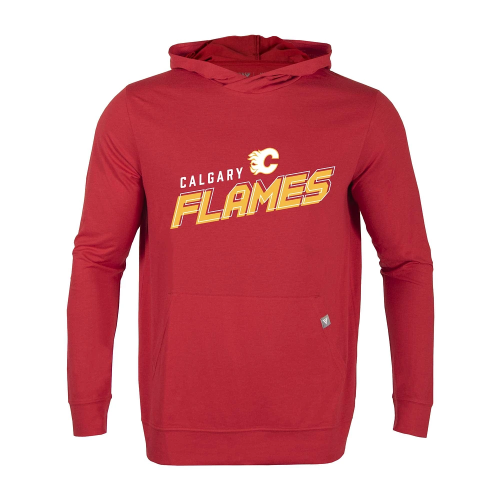 Men's Levelwear Red Calgary Flames Relay Premier 2.0 Pullover Hoodie