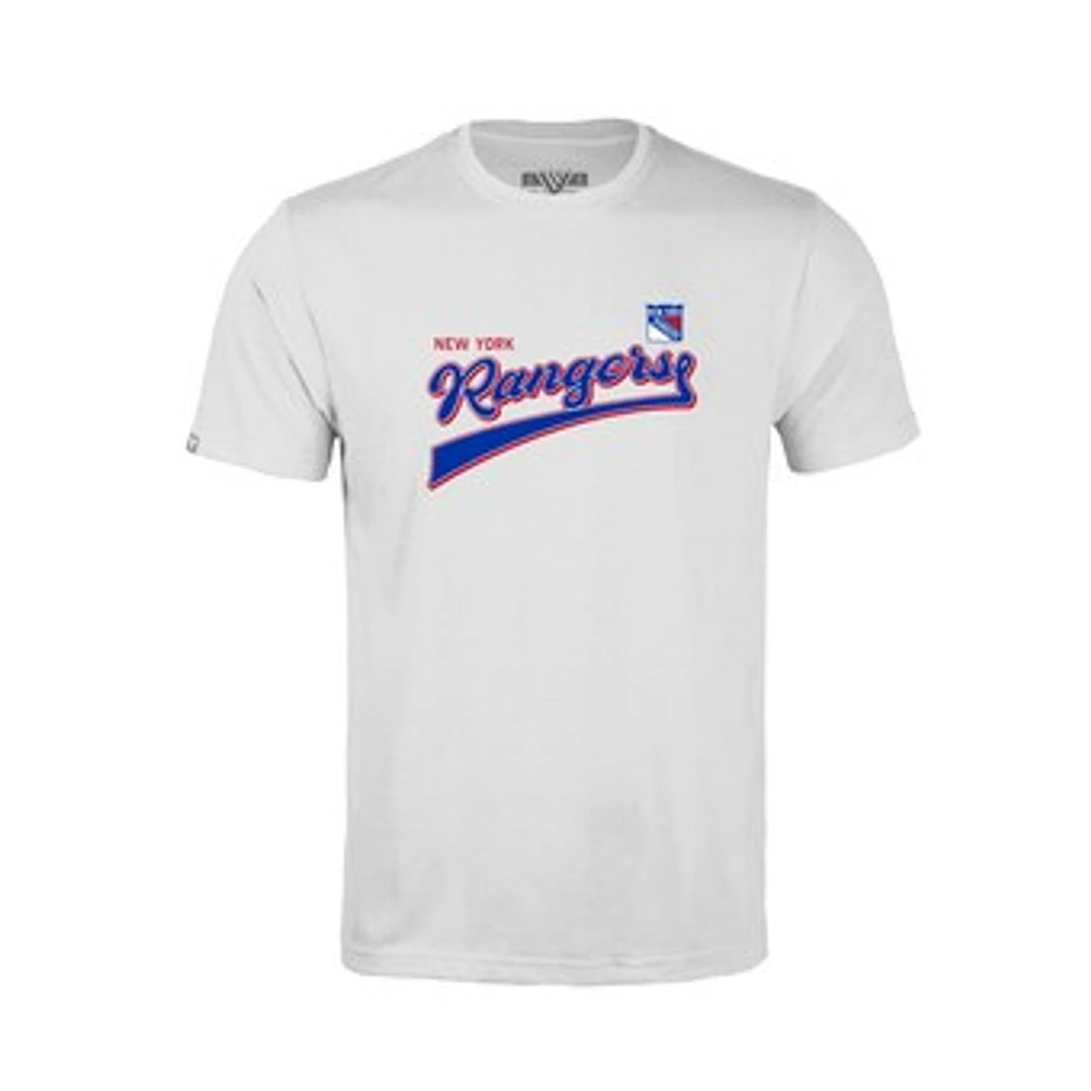 Youth Levelwear New York Rangers Little Richmond Retro Script T-Shirt