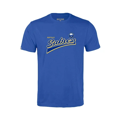Youth Levelwear Royal Buffalo Sabres Little Richmond Retro Script T-Shirt