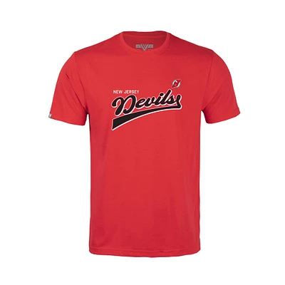 Youth Levelwear New Jersey Devils Little Richmond Retro Script T-Shirt