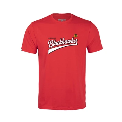 Youth Levelwear Chicago Blackhawks Little Richmond Retro Script T-Shirt