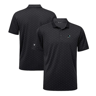 Men's Levelwear Black San Jose Sharks Detect Insignia Core Polo