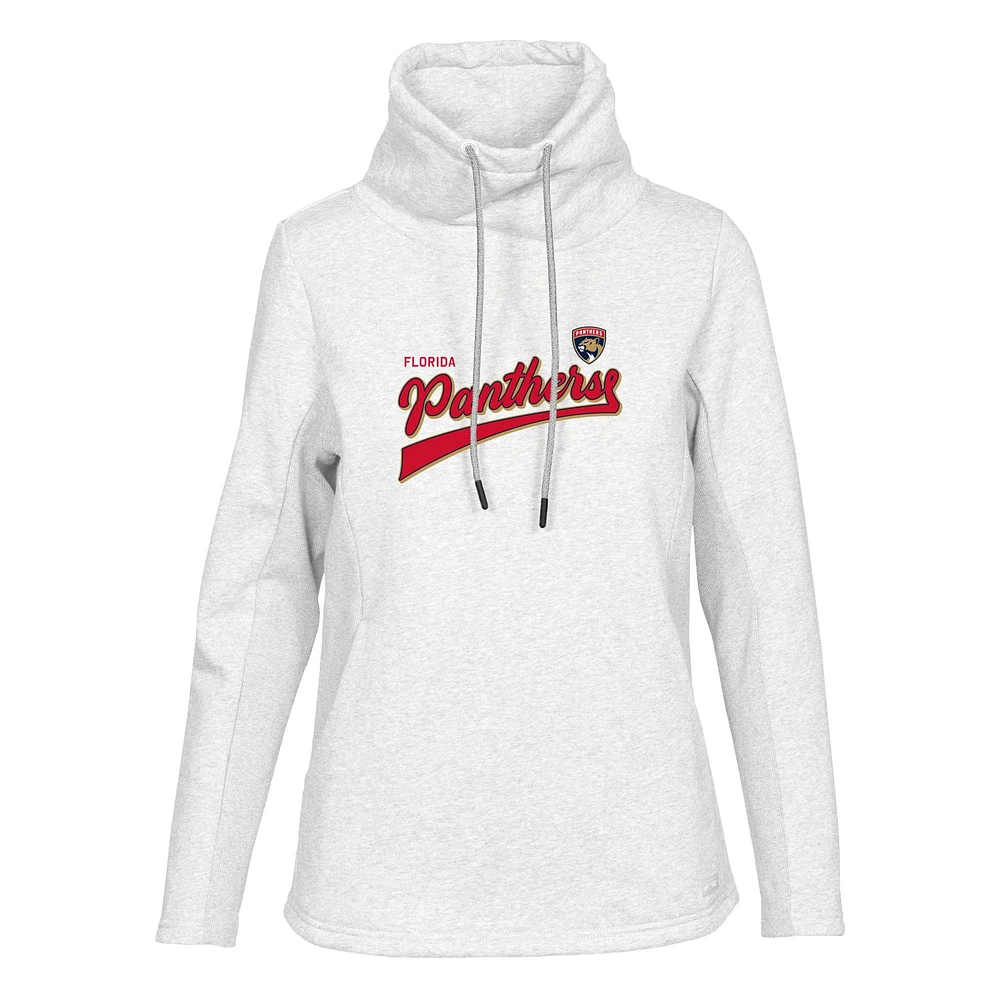 Women's Levelwear White Florida Panthers Loop Retro Script Pullover Top