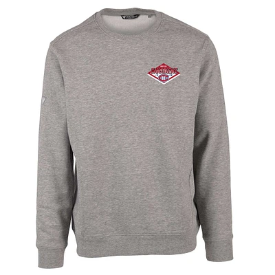 Men's Levelwear Heather Gray Montreal Canadiens Zane Club Patch 2.0 Pullover Sweatshirt