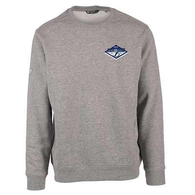 Men's Levelwear Heather Gray Tampa Bay Lightning Zane Club Patch 2.0 Pullover Sweatshirt