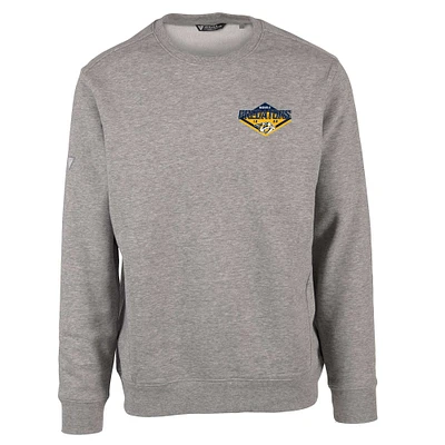 Men's Levelwear Heather Gray Nashville Predators Zane Club Patch 2.0 Pullover Sweatshirt