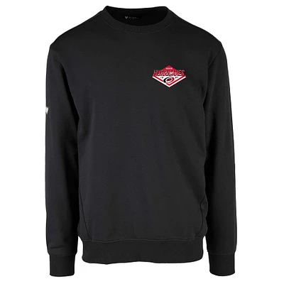 Men's Levelwear Black Carolina Hurricanes Zane Club Patch 2.0 Pullover Sweatshirt