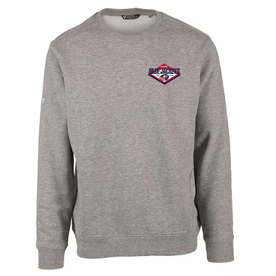 Men's Levelwear Heather Gray Columbus Blue Jackets Zane Club Patch 2.0 Pullover Sweatshirt