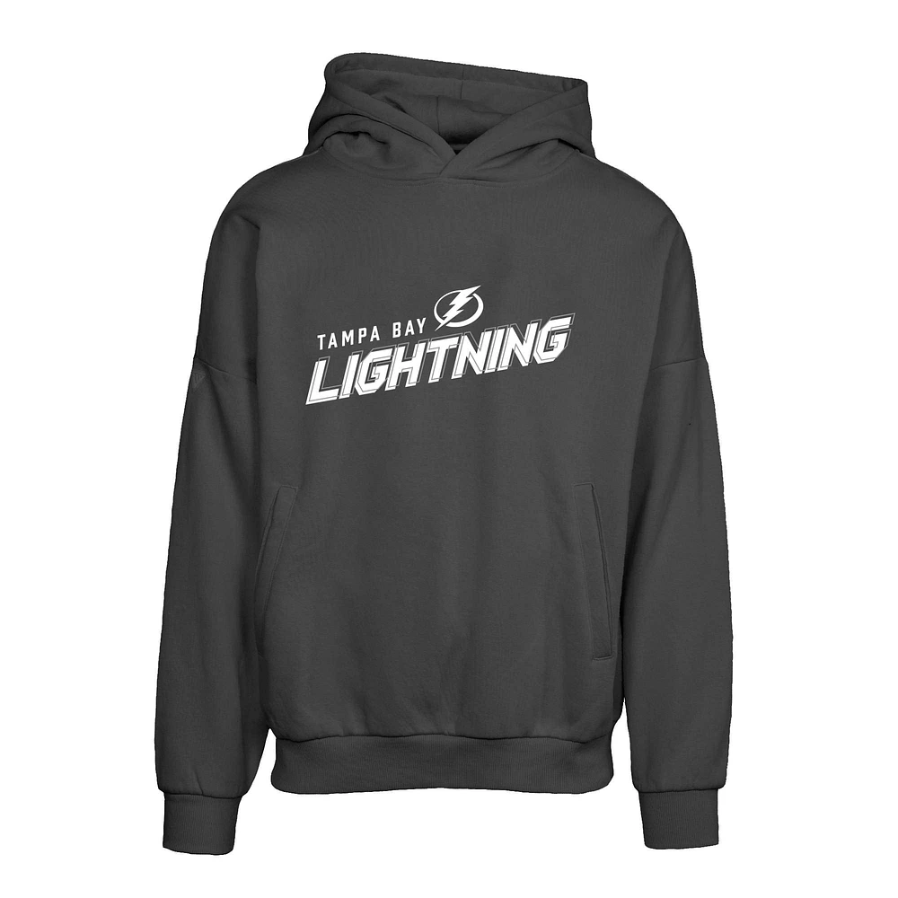 Men's Levelwear Black Tampa Bay Lightning Contact Premier 2.0 Pullover Hoodie