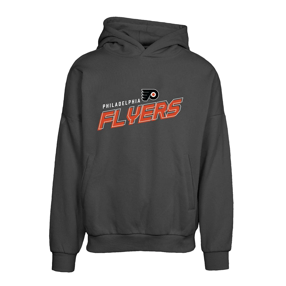 Men's Levelwear Black Philadelphia Flyers Contact Premier 2.0 Pullover Hoodie