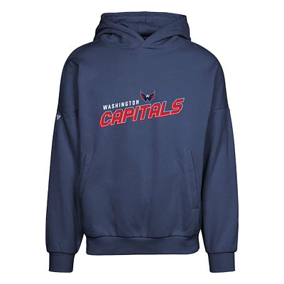 Men's Levelwear Navy Washington Capitals Contact Premier 2.0 Pullover Hoodie