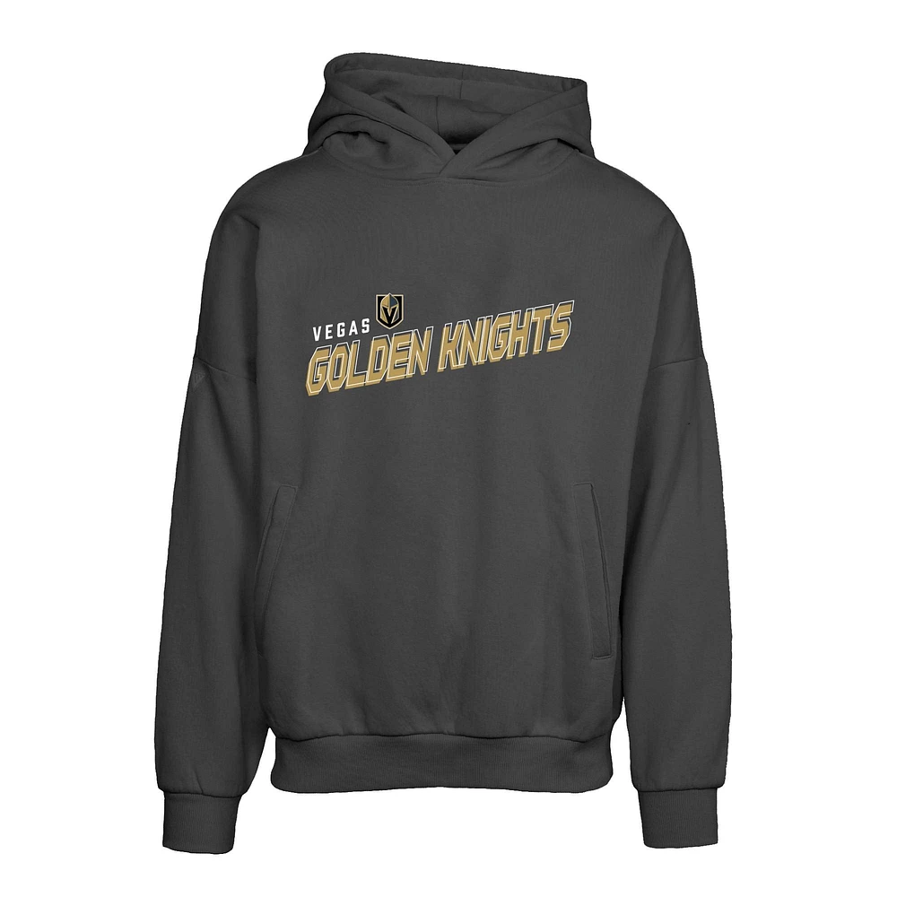 Men's Levelwear Black Vegas Golden Knights Contact Premier 2.0 Pullover Hoodie
