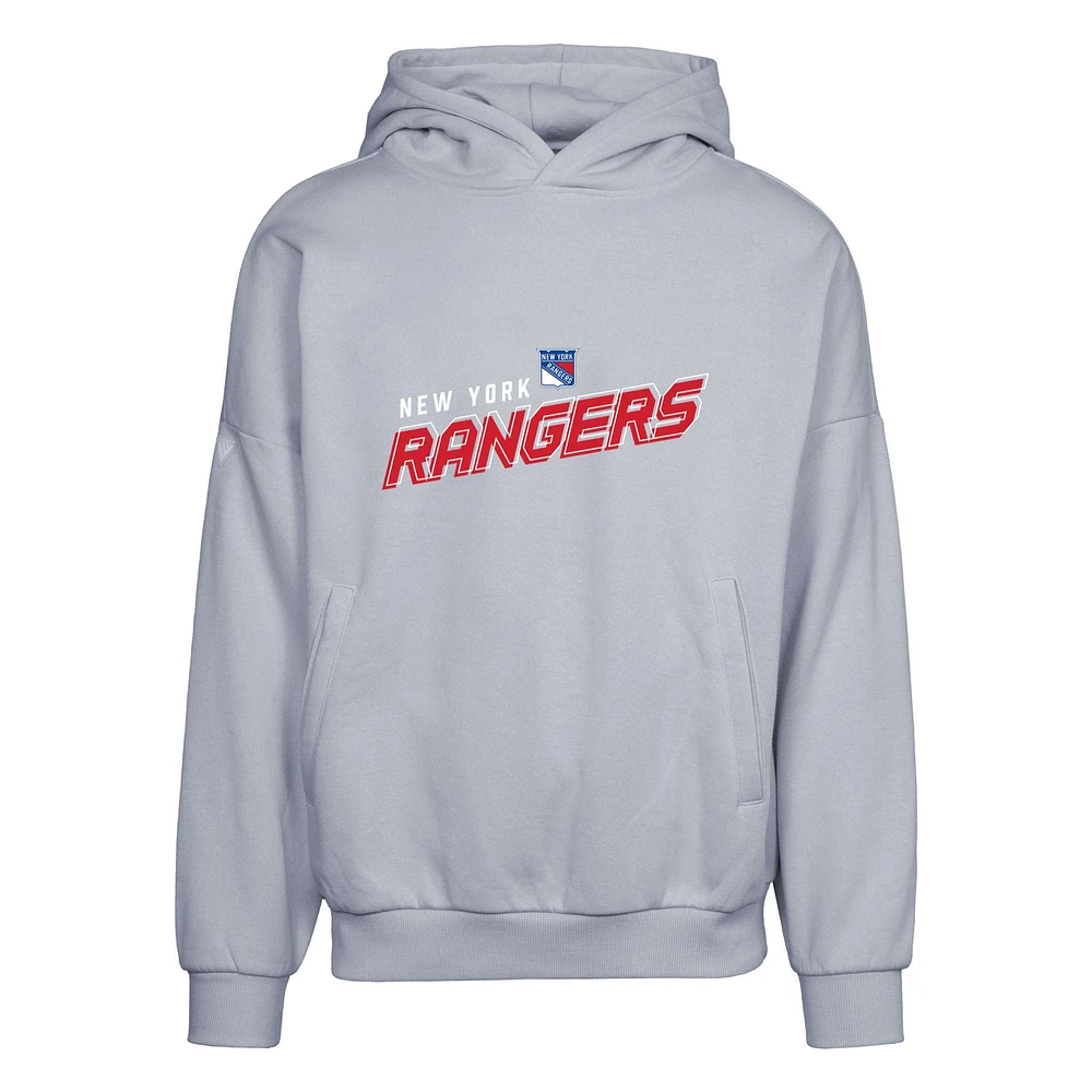 Men's Levelwear Gray New York Rangers Contact Premier 2.0 Pullover Hoodie