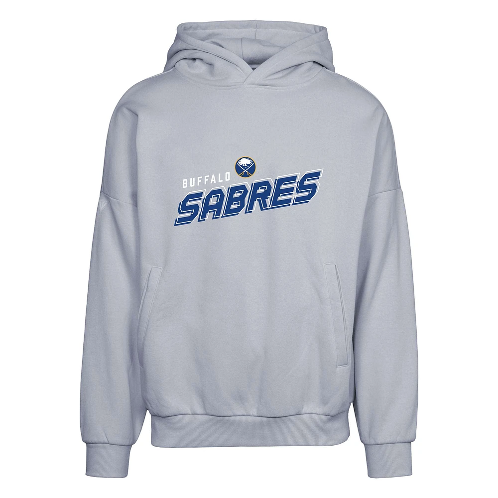 Men's Levelwear Gray Buffalo Sabres Contact Premier 2.0 Pullover Hoodie