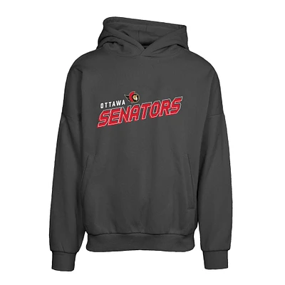 Men's Levelwear Black Ottawa Senators Contact Premier 2.0 Pullover Hoodie