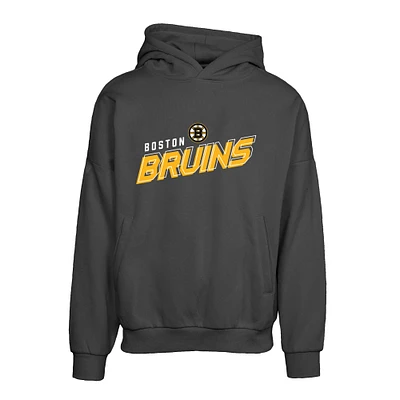 Men's Levelwear Black Boston Bruins Contact Premier 2.0 Pullover Hoodie