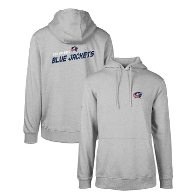 Men's Levelwear Gray Columbus Blue Jackets Podium Insignia Core Pullover Hoodie