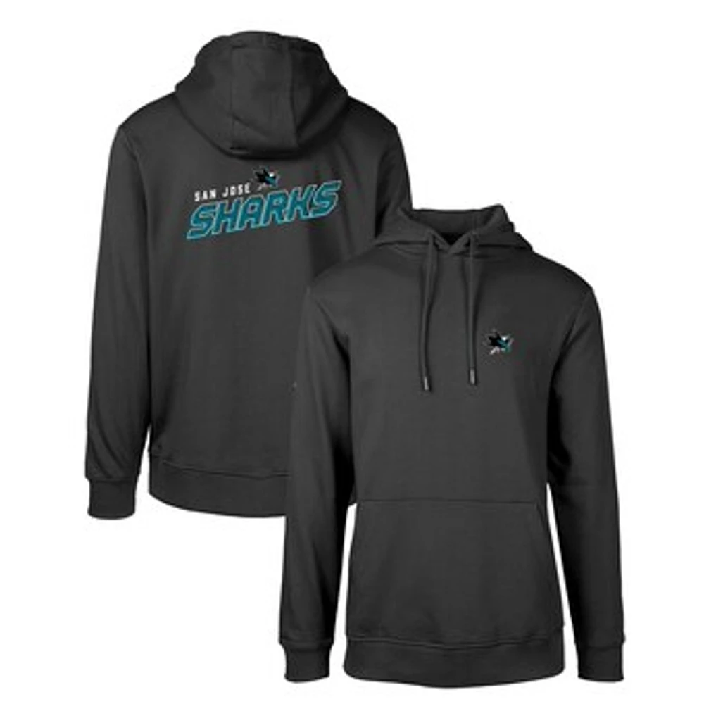 Men's Levelwear Black San Jose Sharks Podium Insignia Core Pullover Hoodie