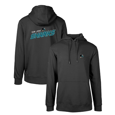 Men's Levelwear Black San Jose Sharks Podium Insignia Core Pullover Hoodie