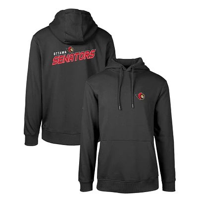 Men's Levelwear Black Ottawa Senators Podium Insignia Core Pullover Hoodie