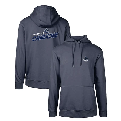 Men's Levelwear Navy Vancouver Canucks Podium Insignia Core Pullover Hoodie