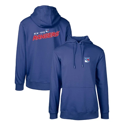 Men's Levelwear Blue New York Rangers Podium Insignia Core Pullover Hoodie