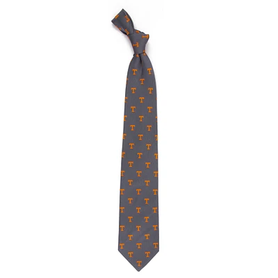 Men's Gray Tennessee Volunteers Echo Woven Silk Tie