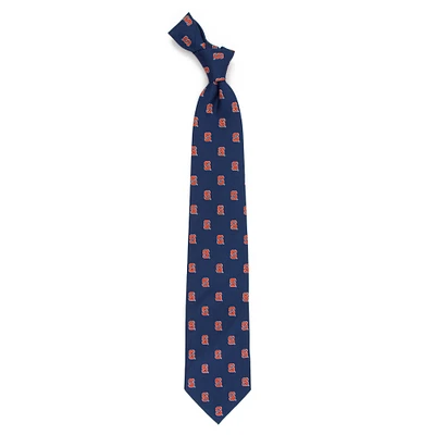 Men's Navy Syracuse Orange Echo Woven Silk Tie
