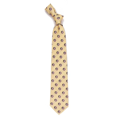 Men's Gold Florida State Seminoles Echo Woven Silk Tie