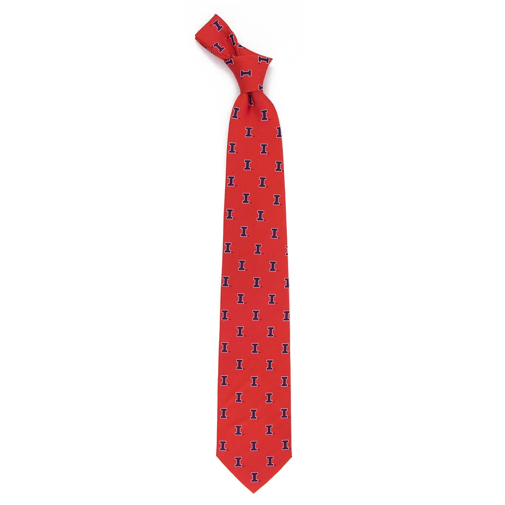 Men's Orange Illinois Fighting Illini Echo Woven Silk Tie