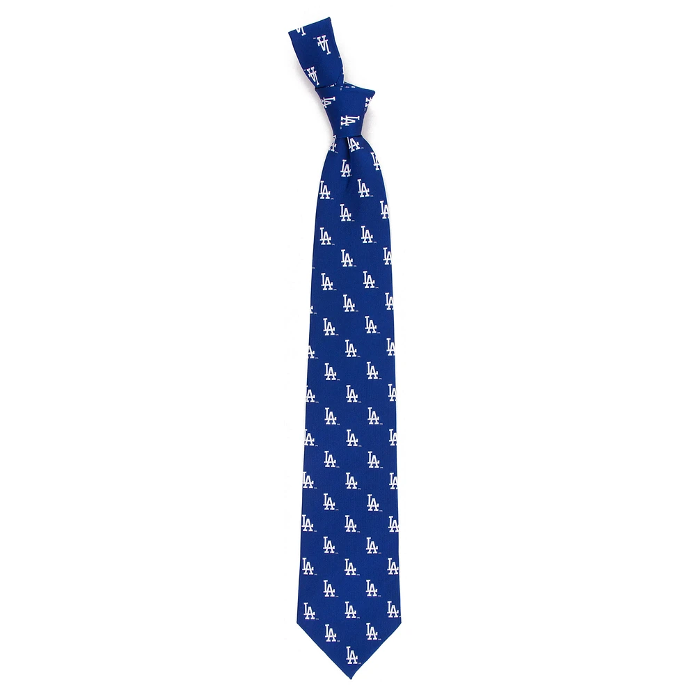 Men's Royal Los Angeles Dodgers Echo Woven Silk Tie