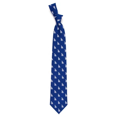 Men's Royal Los Angeles Dodgers Echo Woven Silk Tie