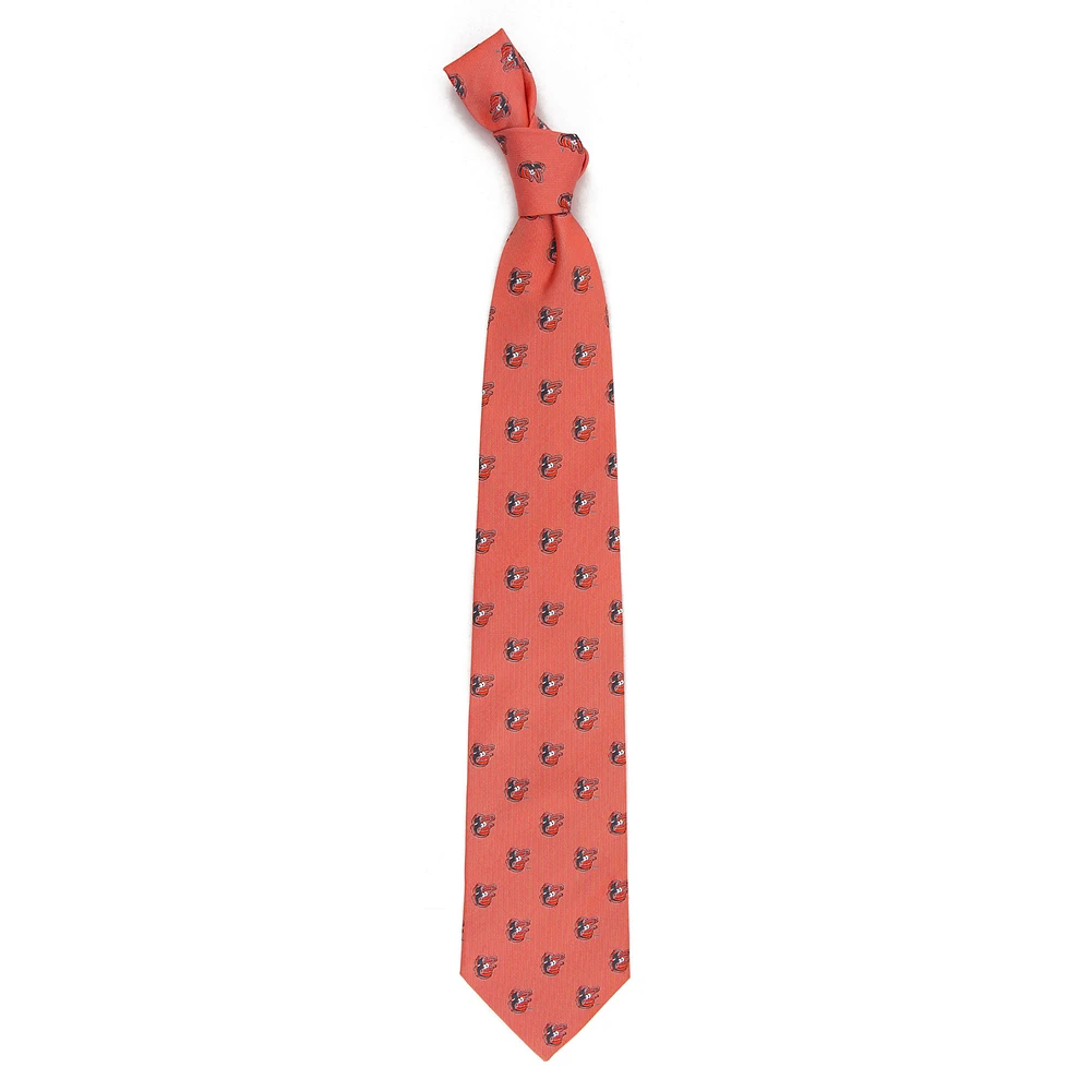 Men's Orange Baltimore Orioles Echo Woven Silk Tie