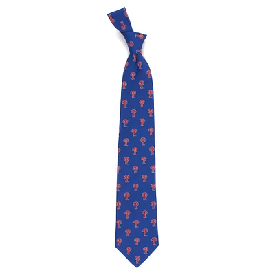 Men's Royal Philadelphia Phillies Echo Woven Silk Tie