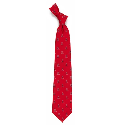 Men's Red Los Angeles Angels Echo Woven Silk Tie