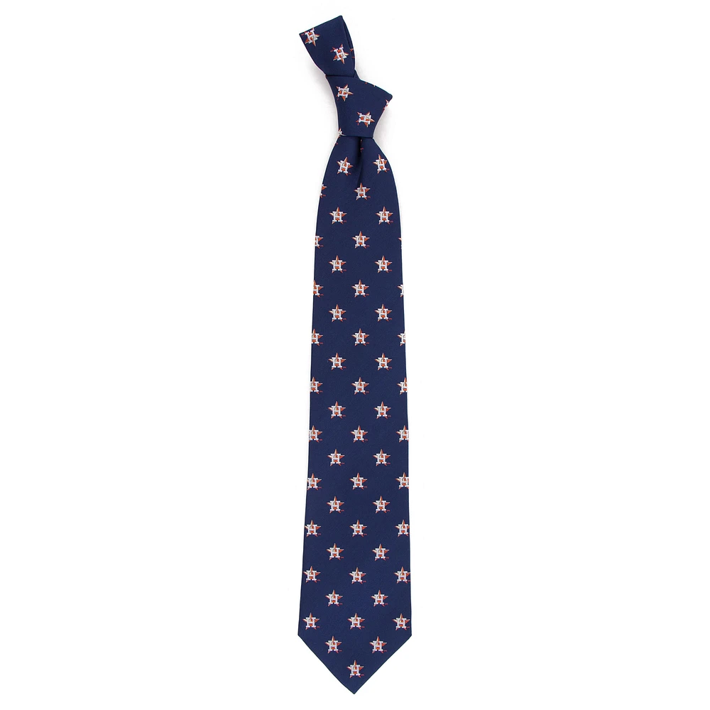 Men's Navy Houston Astros Echo Woven Silk Tie