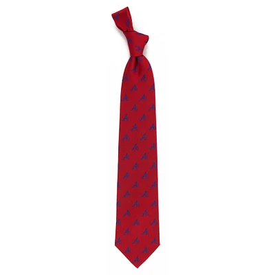 Men's Red Atlanta Braves Echo Woven Silk Tie