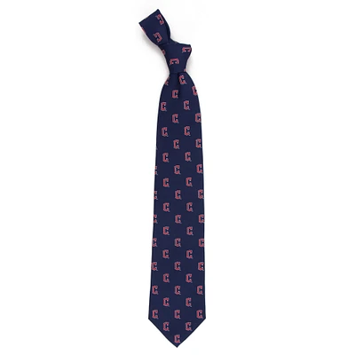 Men's Navy Cleveland Guardians Echo Woven Silk Tie