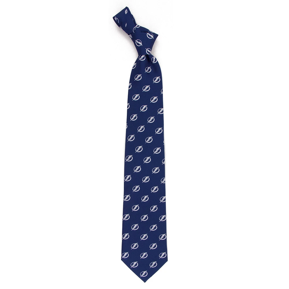 Men's Blue Tampa Bay Lightning Echo Woven Silk Tie