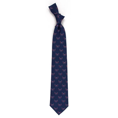 Men's Navy Washington Capitals Echo Woven Silk Tie