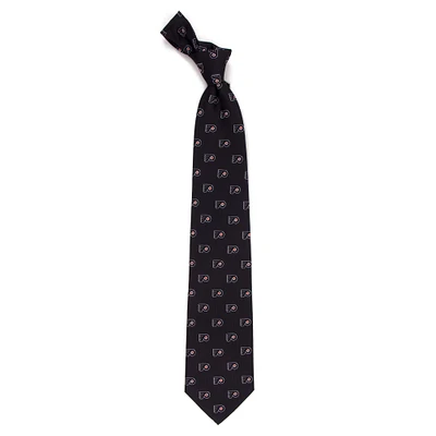 Men's Black Philadelphia Flyers Echo Woven Silk Tie