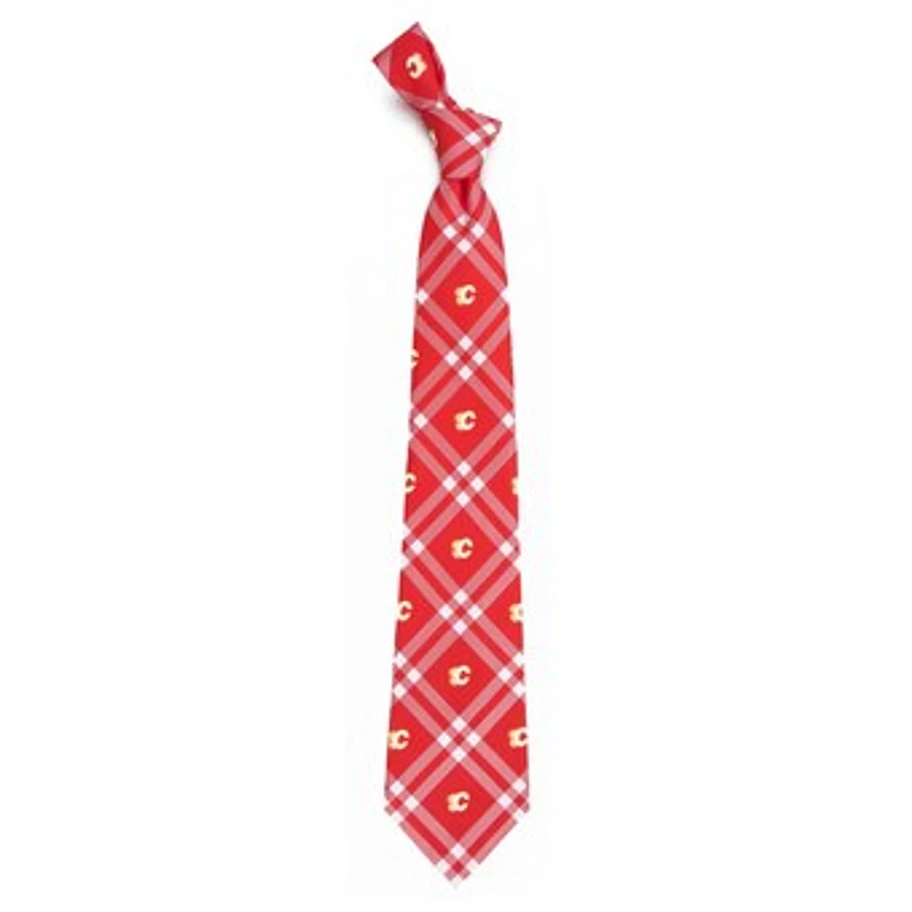 Men's Red Calgary Flames Rhodes Tie