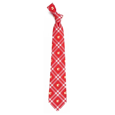 Men's Red Calgary Flames Rhodes Tie