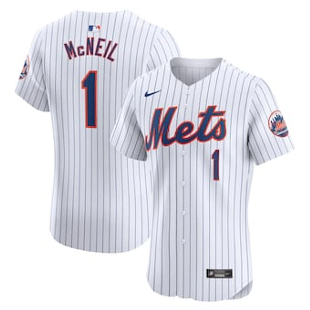 Men's Nike Jeff McNeil White New York Mets Home Elite Player Jersey